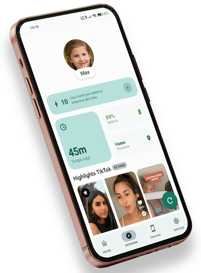 Emberkin Parent App Interface